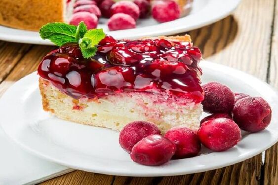 Cherry and Occelli® Robiola Cold cake