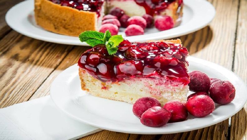 Cherry and Occelli® Robiola Cold cake