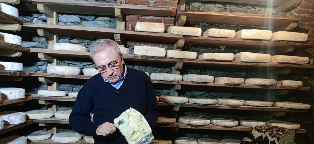 Beppino Occelli narrates the history of taste from the Langhe to the Alpine pastures in an interview with Linea Verde